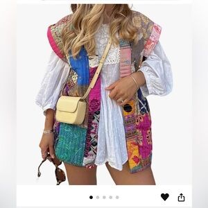 Amazon Quilted Colorful Vest， Women’s Size M